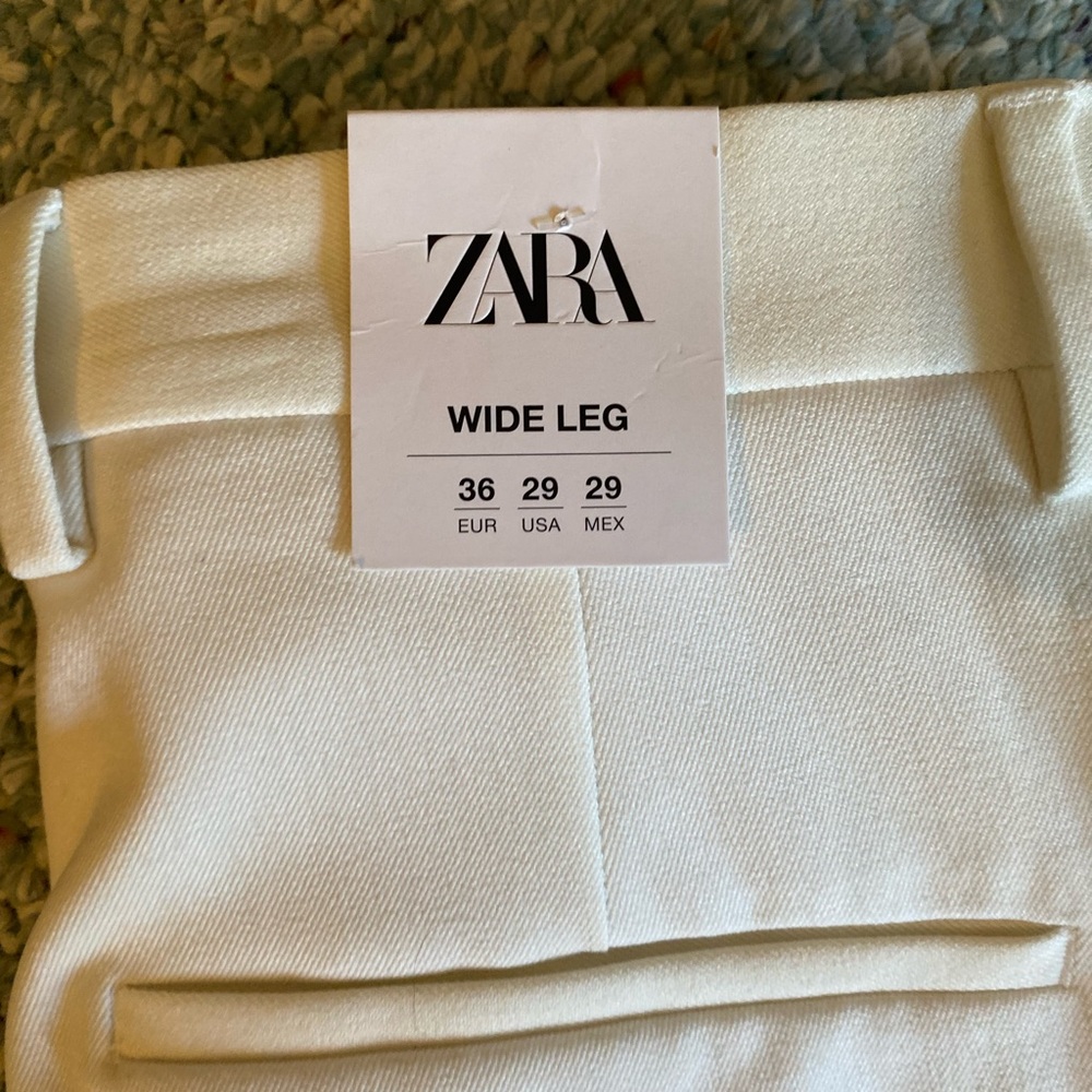 White ZARA NWT PANTS